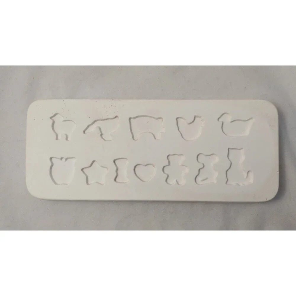 Vintage 1988 Specialty 12 Button or Appliques Ceramic Slip Casting Mold #701